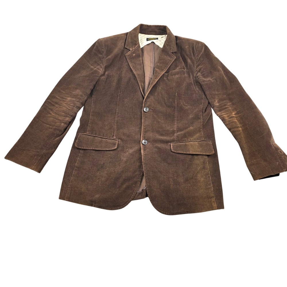 Old Navy Surplus Corduroy Blazer Jacket Men Size Medium Brown Casual‎ VTG Style